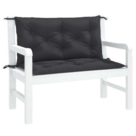 Vidaxx Garden Bench Puder 2 PCS 100x50x7 cm Oxford Stof sort sort