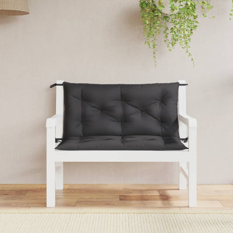 Vidaxx Garden Bench Puder 2 PCS 100x50x7 cm Oxford Stof sort sort