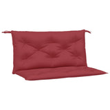 Vidaxx Garden Bench Puder 2 PCS 100x50x7 cm Oxford Fabric Wine Red