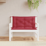 Vidaxx Garden Bench Puder 2 PCS 100x50x7 cm Oxford Fabric Wine Red