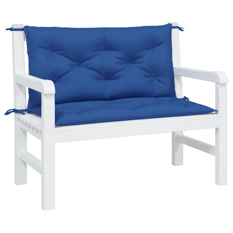 Vidaxx Garden Bench Puder 2 PCS 100x50x7 cm Oxford Fabric Royal Blue