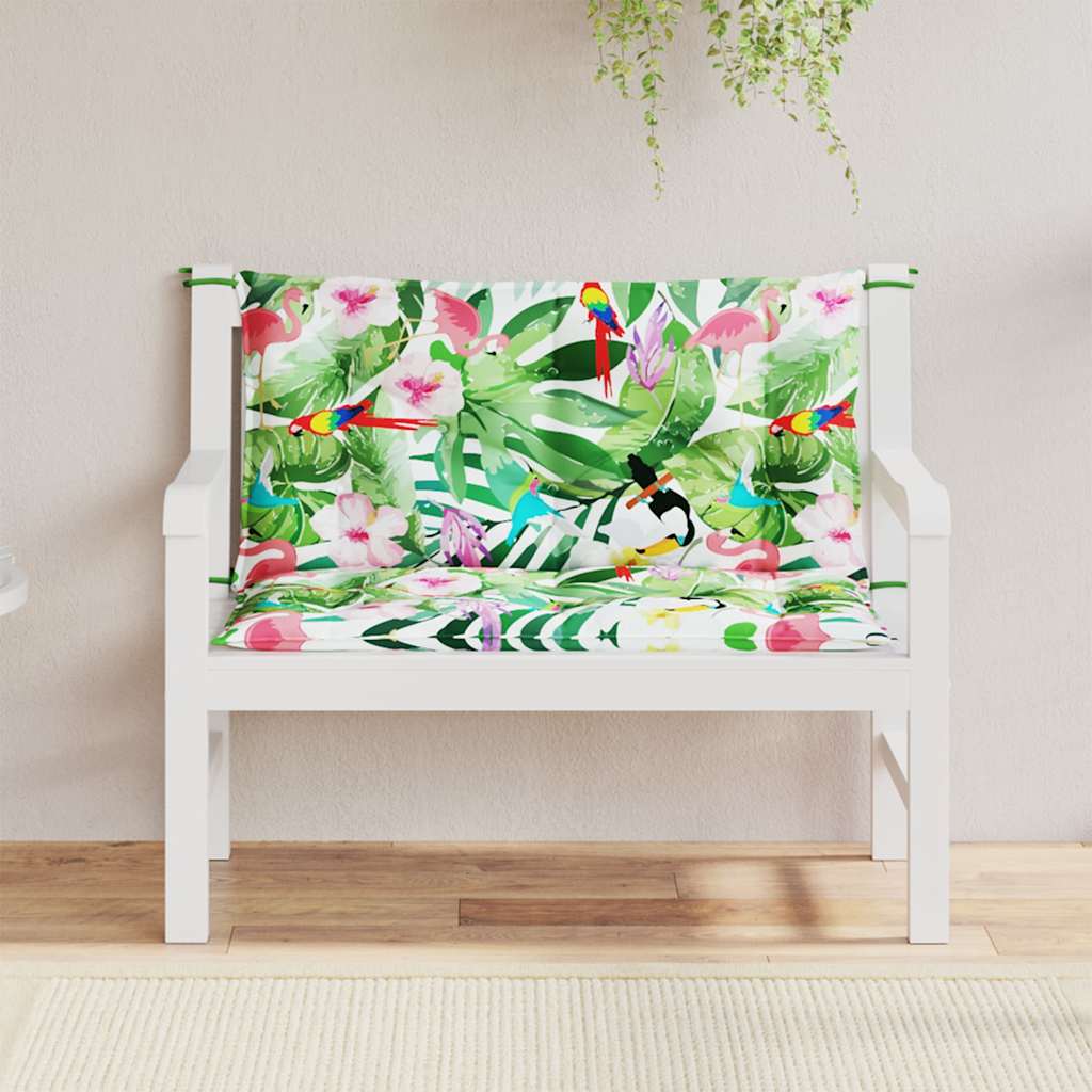 Vidaxx Garden Bench Puder 2 PCS 100x50x7 cm Stof Multi-farvet