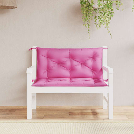 Vidaxl Garden Bench Puder 2 PCS 100x50x7 cm stofrosa