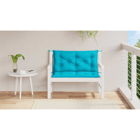 Vidaxx Garden Bench Puder 2 PCS 100x50x7 cm Stof Turkiser