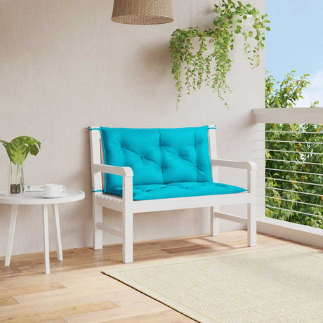 Vidaxx Garden Bench Puder 2 PCS 100x50x7 cm Stof Turkiser
