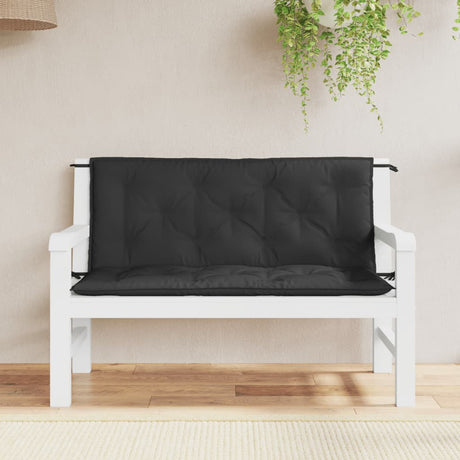 Vidaxx Garden Bench Puder 2 PCS 120x50x7 cm Oxford Stof sort sort