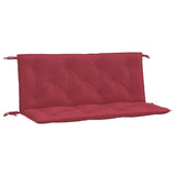 Vidaxx Garden Bench Puder 2 Stcs 120x50x7 cm Oxford Stof Vin Rød