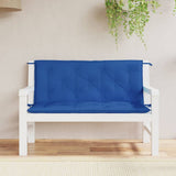 Vidaxx Garden Bench Puder 2 Stcs 120x50x7 cm Oxford Stof Blue Blue