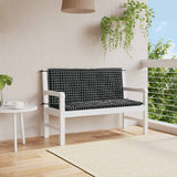 Vidaxx Garden Bench Puder 2 PCS Diamond Mønster 120x50x7 cm Stof sort sort