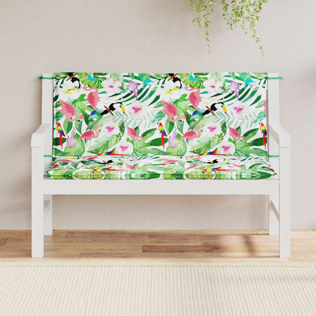 Vidaxl Garden Bench Puder 2 PCS 120x50x7 cm stof Flerfarvet