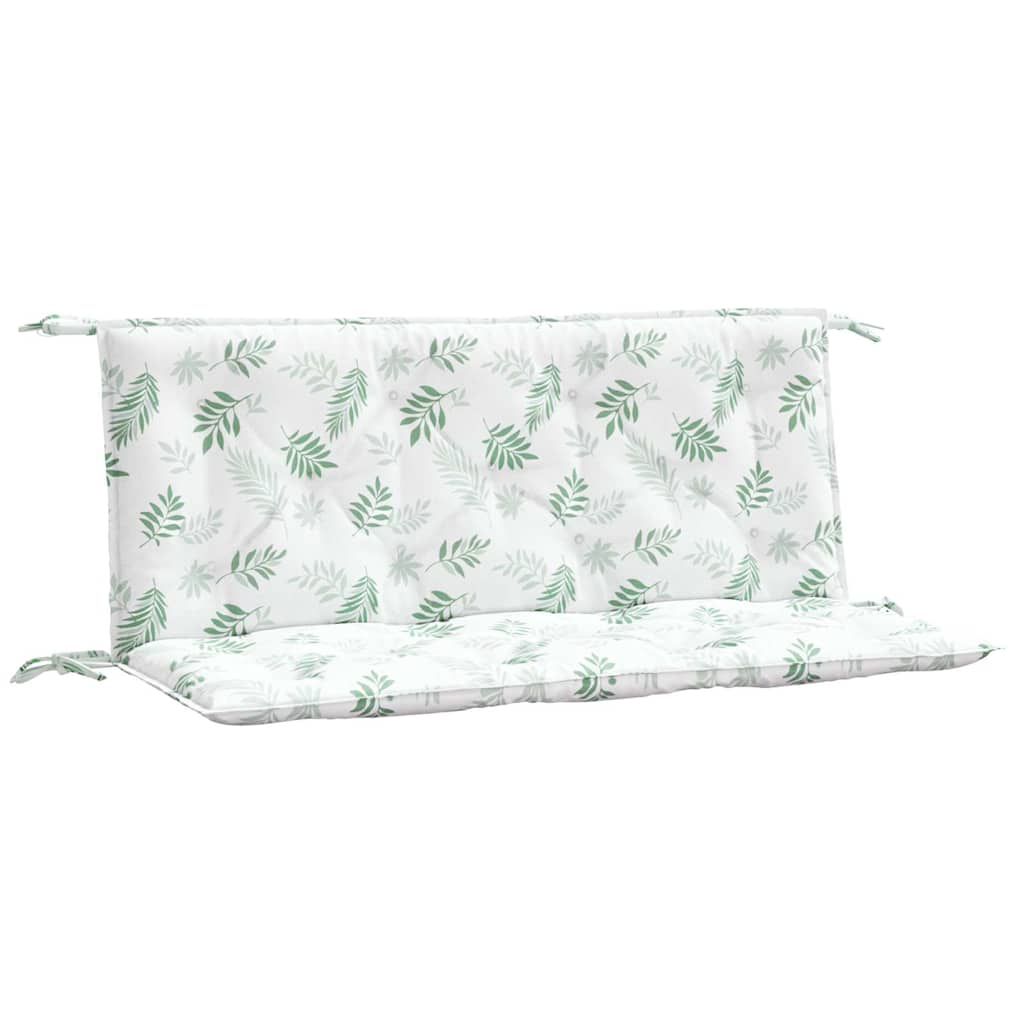 Vidaxx Garden Bench Puder 2 stk. Bladmønster 120x50x7 cm stof