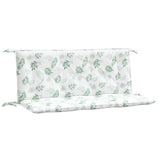 Vidaxx Garden Bench Puder 2 stk. Bladmønster 120x50x7 cm stof