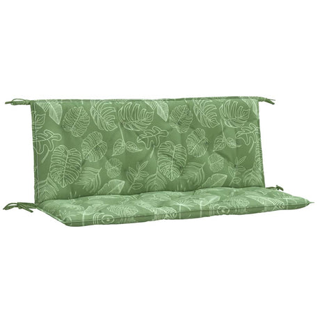 Vidaxx Garden Bench Puder 2 stk. Bladmønster 120x50x7 cm stof