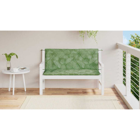 Vidaxx Garden Bench Puder 2 stk. Bladmønster 120x50x7 cm stof