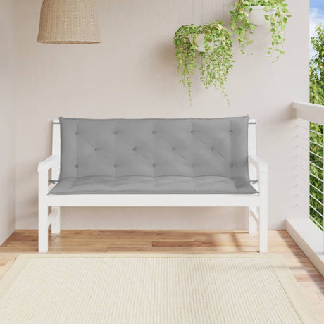 Vidaxx Garden Bench Puder 2 PCS 150x50x7 cm Oxford Stof Gray Gray