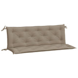 Vidaxx Garden Bench Puder 2 PCS 150x50x7 cm Oxford Fabric Taupe