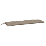 Vidaxx Garden Bench Puder 2 PCS 150x50x7 cm Oxford Fabric Taupe