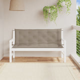Vidaxx Garden Bench Puder 2 PCS 150x50x7 cm Oxford Fabric Taupe