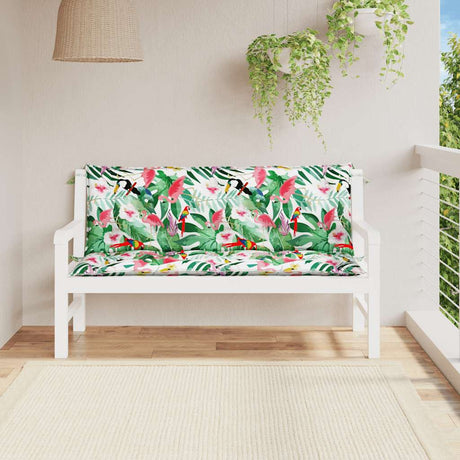 Vidaxx Garden Bench Puder 2 PCS 150x50x7 cm stof Flerfarvet