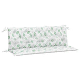 Vidaxx Garden Bench Puder 2 stk. Bladmønster 150x50x7 cm stof
