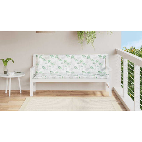Vidaxx Garden Bench Puder 2 stk. Bladmønster 150x50x7 cm stof