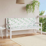 Vidaxx Garden Bench Puder 2 stk. Bladmønster 150x50x7 cm stof
