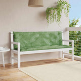Vidaxx Garden Bench Puder 2 stk. Bladmønster 150x50x7 cm stof
