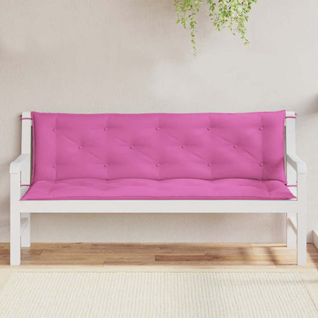 Vidaxx Garden Bench Puder 2 PCS 150x50x7 cm stofrosa