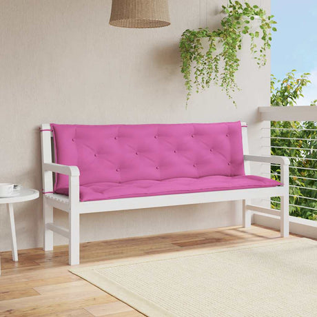 Vidaxx Garden Bench Puder 2 PCS 150x50x7 cm stofrosa