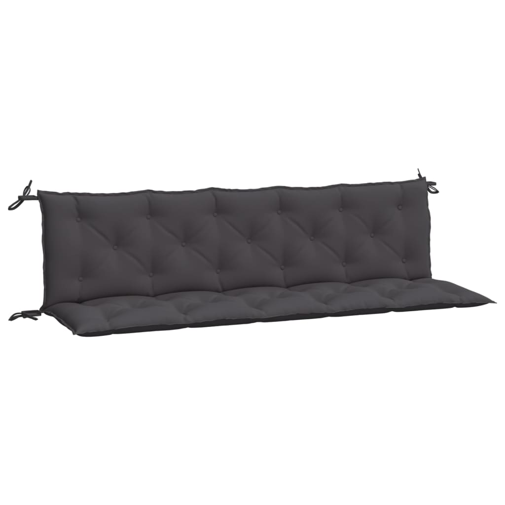 Vidaxx Garden Bench Puder 2 PCS 180x50x7 cm Oxford Stof Anthracite