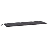 Vidaxx Garden Bench Puder 2 PCS 180x50x7 cm Oxford Stof Anthracite
