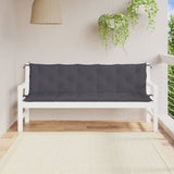 Vidaxx Garden Bench Puder 2 PCS 180x50x7 cm Oxford Stof Anthracite
