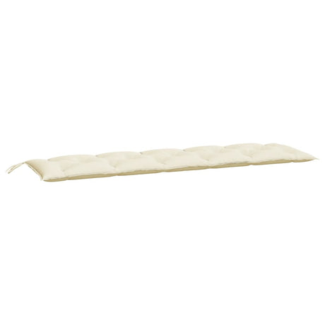 Vidaxl tuinbankkussens 2 st 180x50x7 cm oxford stof crèmewit