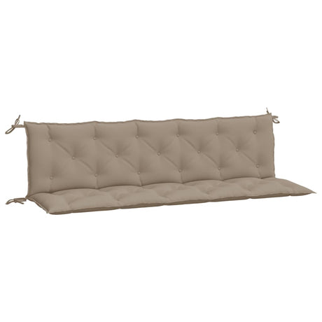 Vidaxx Garden Bench Puder 2 PCS 180x50x7 cm Oxford Fabric Taupe