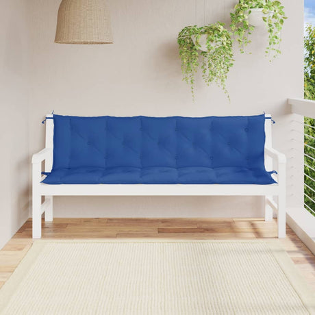 Vidaxx Garden Bench Puder 2 PCS 180x50x7 cm Oxford Stof Blue Blue