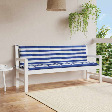 Vidaxl Garden Bench Puder 2 PCS Oxford Fabric Striped White and Blue
