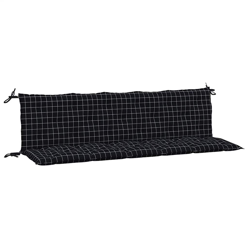 Vidaxl Garden Bench Puder 2 PCS Oxford Stof Diamond Pattern Black