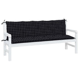 Vidaxl Garden Bench Puder 2 PCS Oxford Stof Diamond Pattern Black