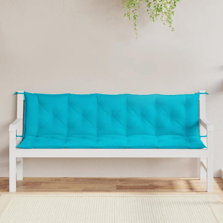 Vidaxl Garden Bench Puder 2 PCS Oxford Fabric Turquoise