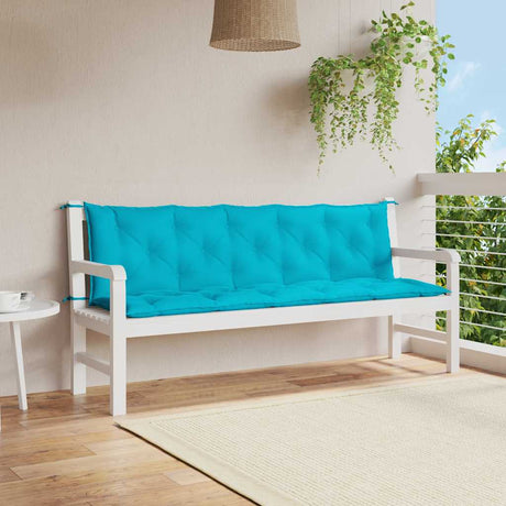 Vidaxl Garden Bench Puder 2 PCS Oxford Fabric Turquoise