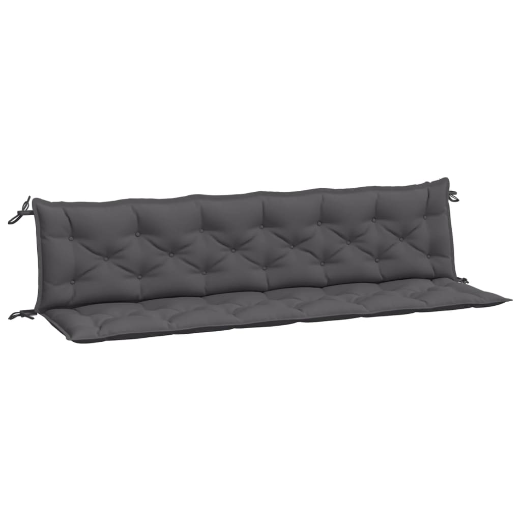 Vidaxx Garden Bench Puder 2 PCS 200x50x7 cm Oxford Stof Anthracite