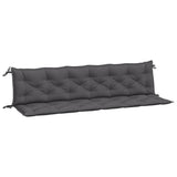 Vidaxx Garden Bench Puder 2 PCS 200x50x7 cm Oxford Stof Anthracite