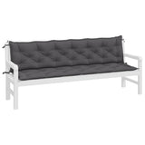 Vidaxx Garden Bench Puder 2 PCS 200x50x7 cm Oxford Stof Anthracite