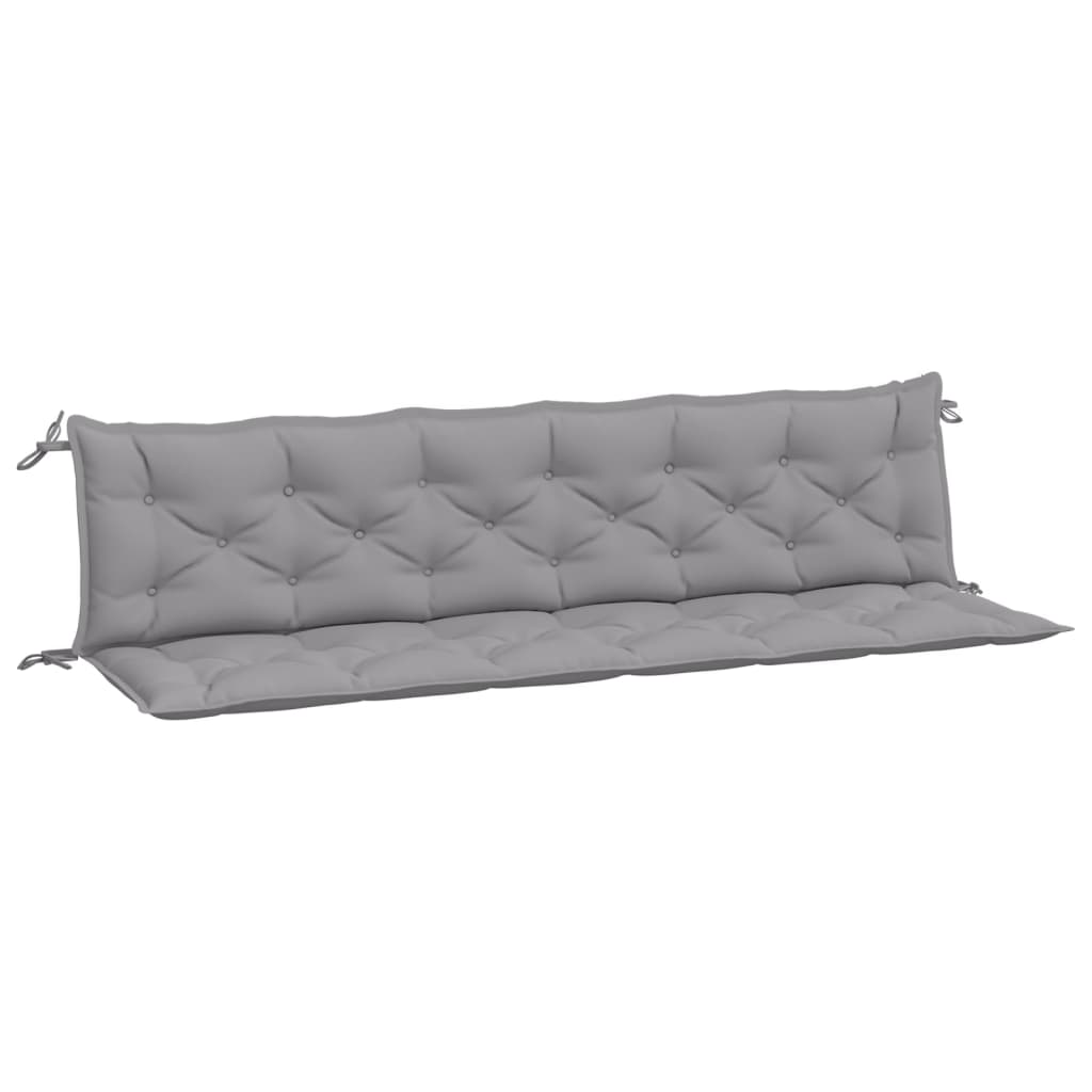 Vidaxx Garden Bench Puder 2 PCS 200x50x7 cm Oxford Stof Gray Gray