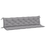 Vidaxx Garden Bench Puder 2 PCS 200x50x7 cm Oxford Stof Gray Gray