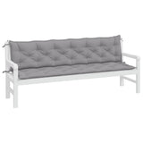 Vidaxx Garden Bench Puder 2 PCS 200x50x7 cm Oxford Stof Gray Gray
