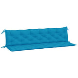 Vidaxx Garden Bench Puder 2 PCS 200x50x7 cm Oxford Stof lyseblå