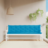Vidaxx Garden Bench Puder 2 PCS 200x50x7 cm Oxford Stof lyseblå