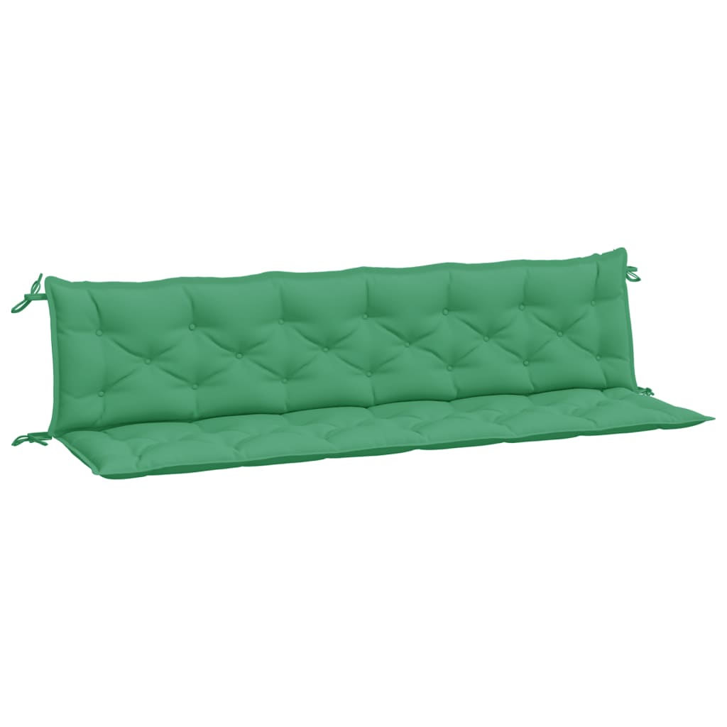 Vidaxx Garden Bench Puder 2 PCS 200x50x7 cm Oxford Fabric Green