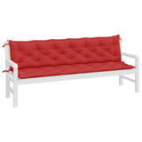 Vidaxx Garden Bench Puder 2 PCS 200x50x7 cm Oxford stof rød